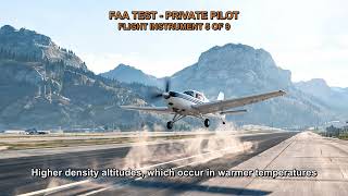 FAA TEST - PRIVATE PILOT - FLIGHT INSTRUMENT Q3257, Q3258, Q3259, Q3260, Q3261 (5-9)