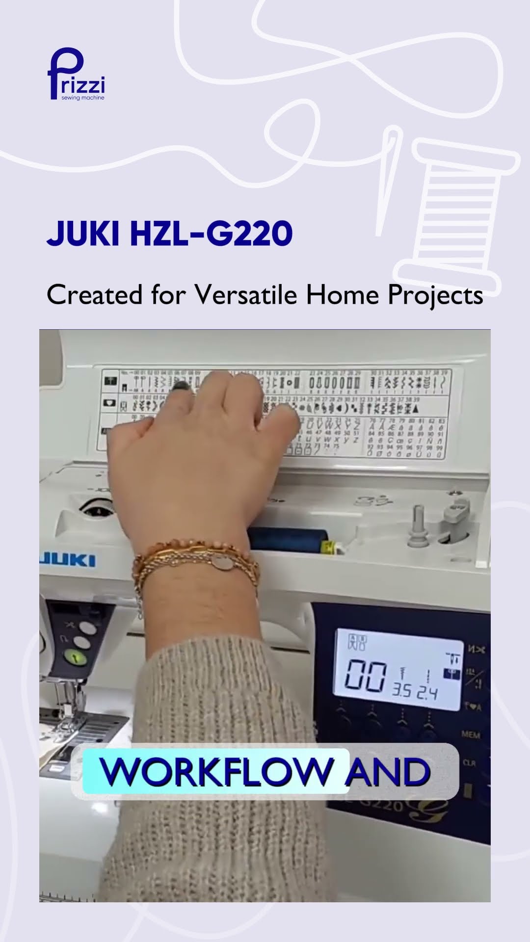 ゆうきページ JUKI HZL-G220: Created for Versatile Home Projects - YouTube