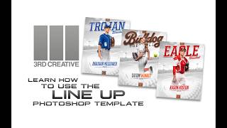 Line Up Baseball/Softball Photoshop Template Walk Through Tutorial