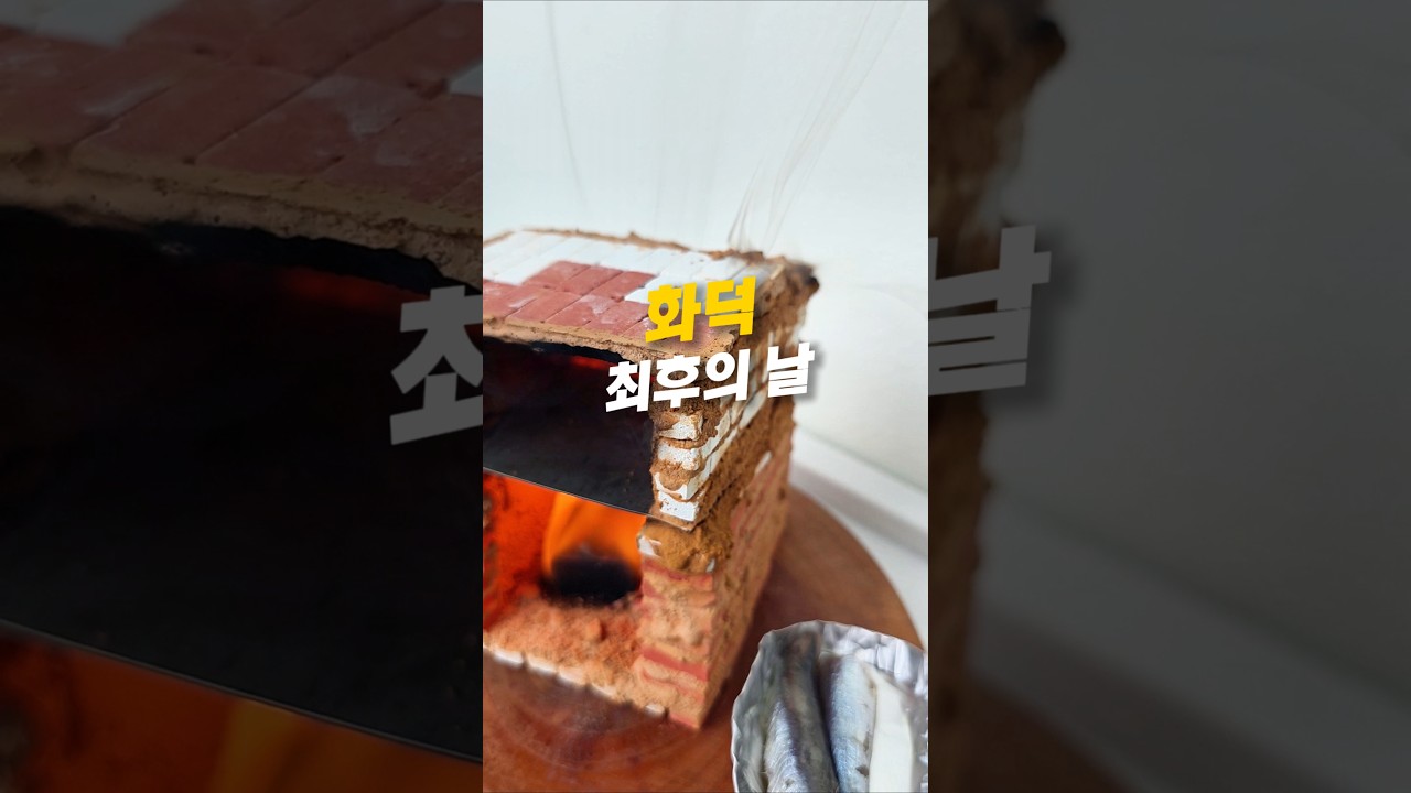 수명 다한 500도 미니 화덕에 대왕 멸치를 구웠더니 생긴 일 ㅋㅋㅋ
