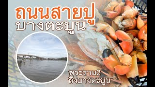 เส้นทางปูบางตะบูน เพชรบุรี : เส้นทางลัดจากถนนพระราม2 ไปบางตะบูน เพชรบุรี มีร้านอาหารทะเล ขายปูต่างๆ