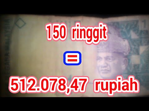 TERJAWAB! 150 ringgit berapa rupiah - YouTube