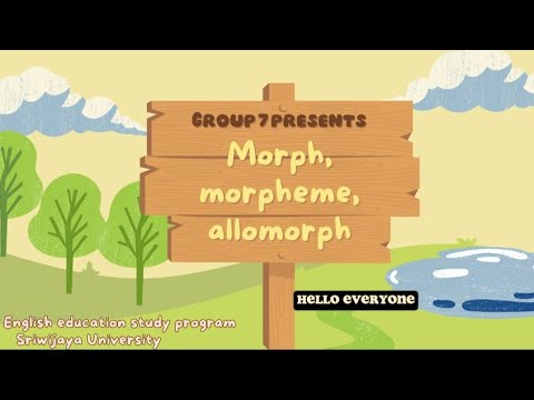 Zero Allomorph Example GROUP 7 - MORPH, MORPHEME, ALLOMORPH - YouTube