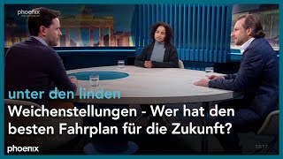 unter den linden: Weichenstellungen – wer hat den besten Fahrplan für die Zukunft?