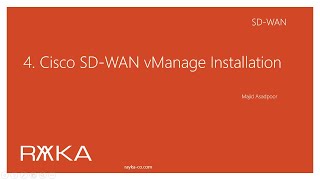 4. Cisco SD-WAN vManage Installation and Configuration (Version 20.3.4) screenshot 1