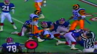 Bills 4th Qtr Comeback vs Rams October 16, 1989