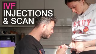IVF VLOG | Stim Injections \u0026 Follicle Scan
