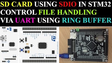 SD card using SDIO in STM32 || Uart RIng buffer || 4-Bit Mode || CubeMx