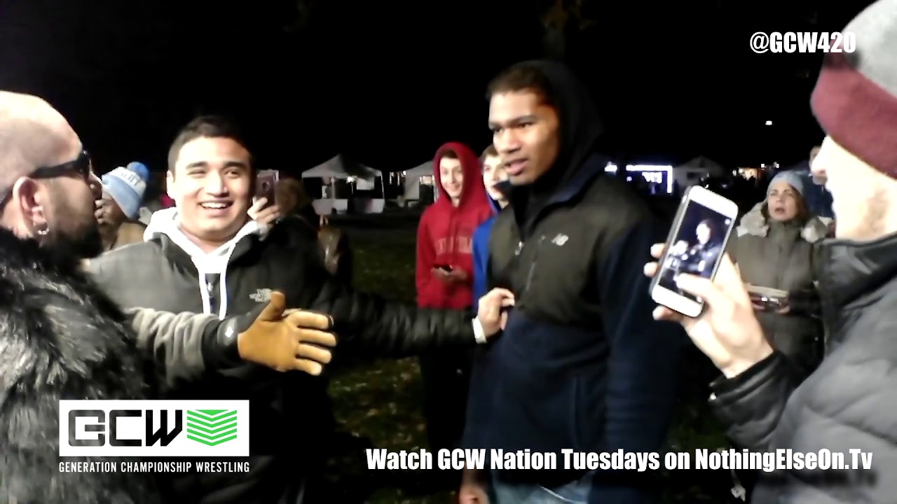 GCW Champion The Oracle Sir Rios Badu, and GCW Owner Mr Gomez , do not like getting yelled at.