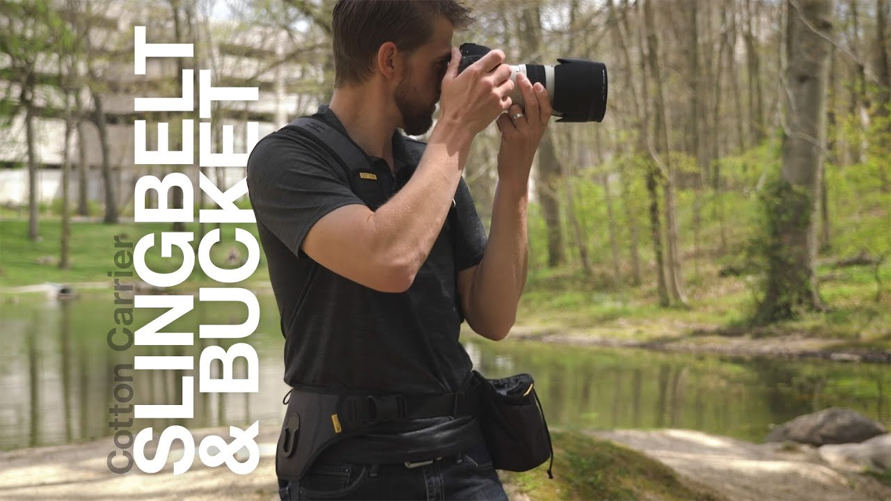 Cotton Carrier Slingbelt With Tether For One Camera