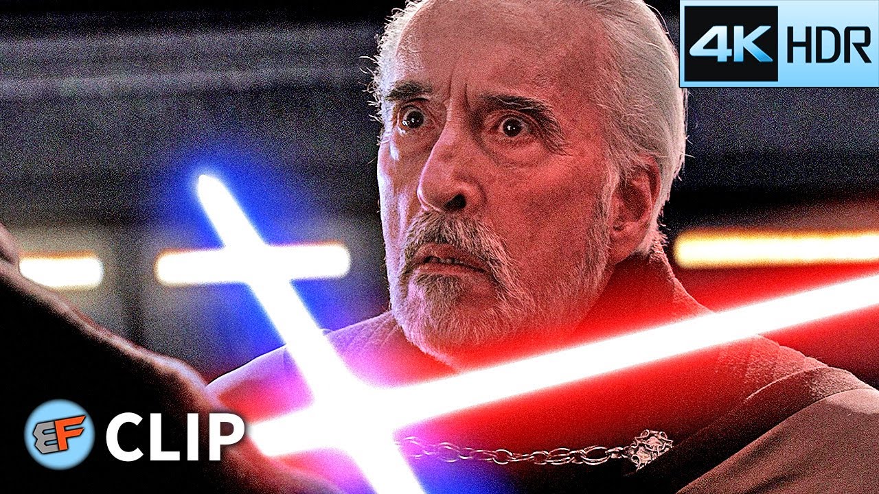 Obi-Wan & Anakin vs Count Dooku | Star Wars Revenge of the Sith (2005) 4K HDR Movie Clip