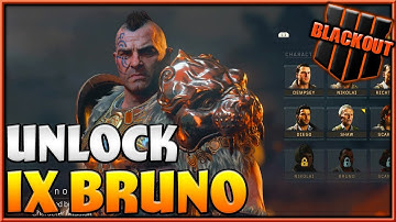 IX Bruno Unlocked! | Blackout Zombies Character