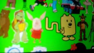 My Favorite Characters On Green Background