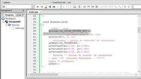 Primeiros passos com OpenGL -Atividade 00 - Computação Gráfica UFABC
