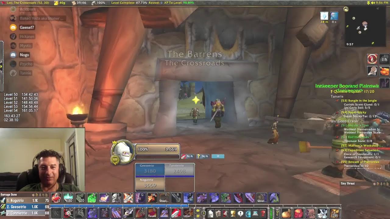 WOW Hardcore trio's level 53.5