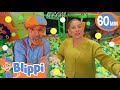 Blippi&#39;s Indoor Playground Fun with Shawn Johnson! | Blippi Wonders Educational Videos for Kids