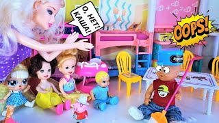 Один День Няня В Детском Садике🤣🤣 Катя И Макс Веселая Семейка! Смешные Куклы Барби Даринелка Тв