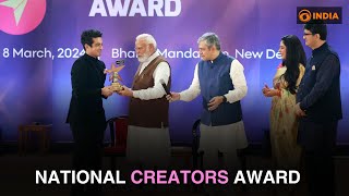 PM Modi presents the firstever National Creators Award in 20 Categories | DD India News Hour