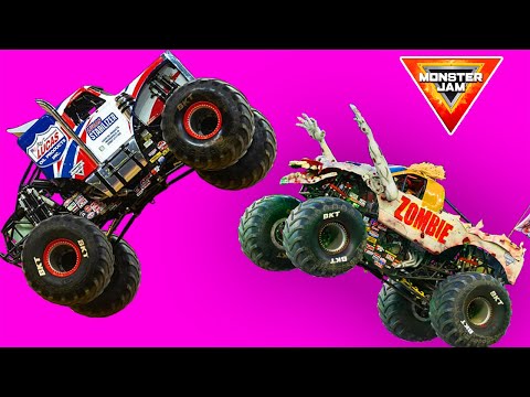 Freestyle Highlights Monster Jam - Legendary Career Monster Trucks Grave Digger Coffin Dance #23