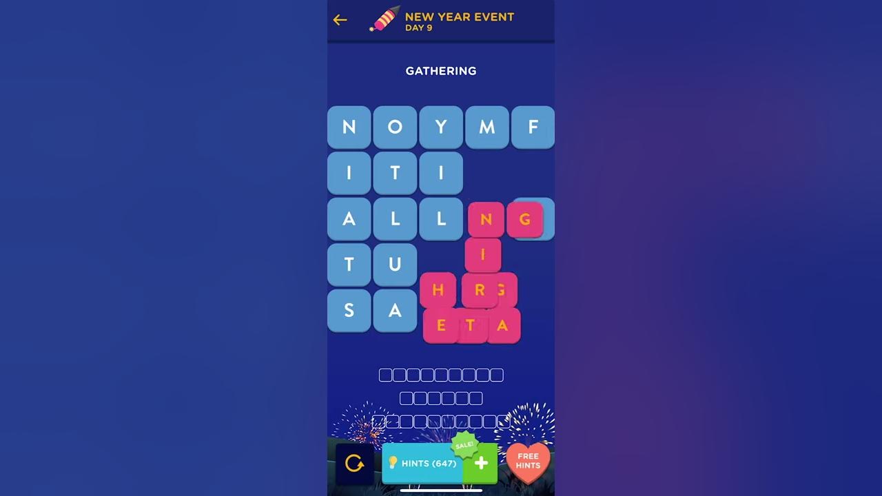 Wordbrain 2 New Year Event [DAY 9] Wordbrain 2 New Year Event Answers