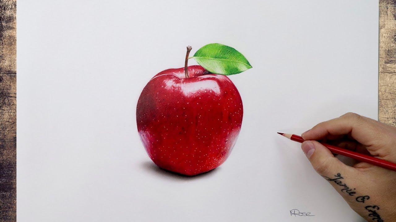 How to Draw An Apple in Pencil  step by step how to use pencil strokes   Artist  Supriyo  YouTube