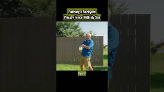 Building a Backyard Privacy Fence With My Son 👨‍👦 | DIY Fence Project