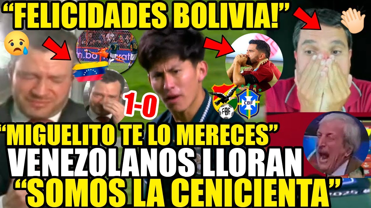VENEZOLANOS FELICITAN A BOLIVIA Y LLOR4N EN VIVO 