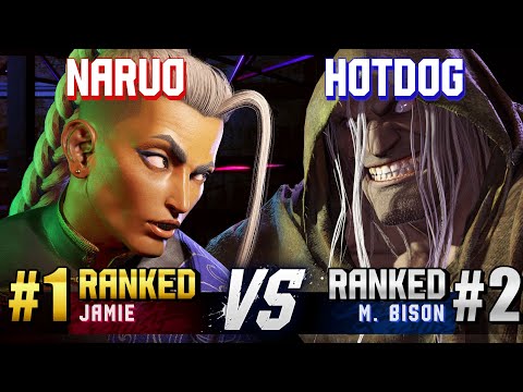 SF6 ▰ NARUO (#1 Ranked Jamie) vs HOTDOG (#2 Ranked M.Bison) ▰ High Level Gameplay