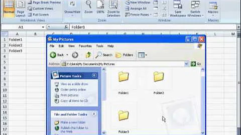 How to create folders with Excel