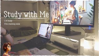 1 Hour Study Session Bliss - Get Lost in Cozy Fire Sounds!