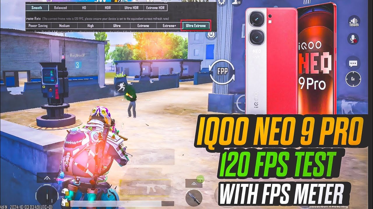 Neo Pro Testing IQOO NEO 9 PRO 120 FPS BGMI TEST 3.4 (Crimson Moon) UPDATE | IQOO NEO 9 ...