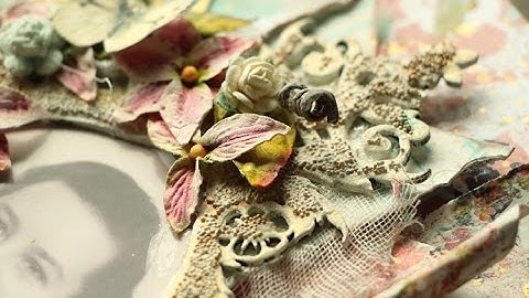 Shabby Chic Mixed Media layout by Yasmin Tölche