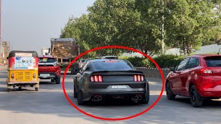 Crazy Ford Mustang In INDIA | Acceleration | Hyderabad | 2023