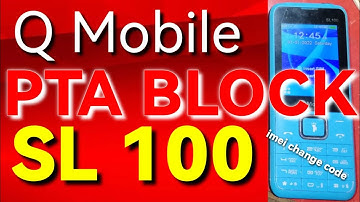 Q Mobile sl100 imei change code // pta block #trending #imei #qmobile