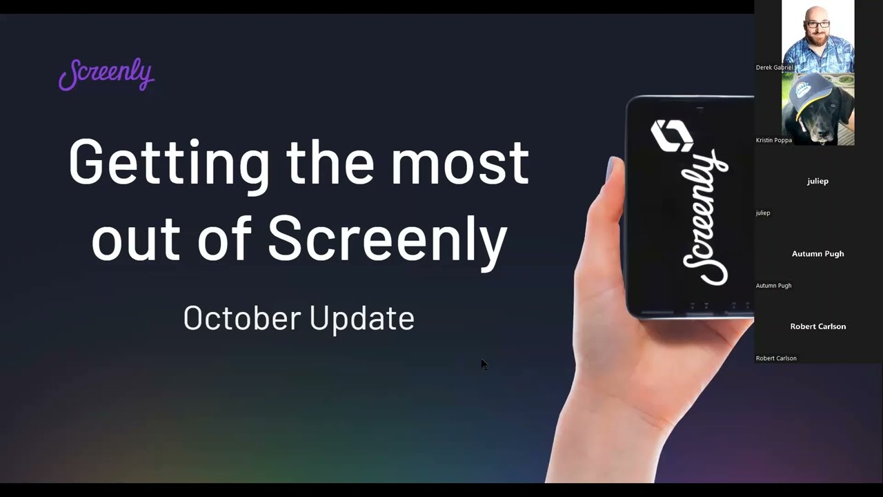 Screenly Webinar - Weather app, Clock app, & Audio-file Support
