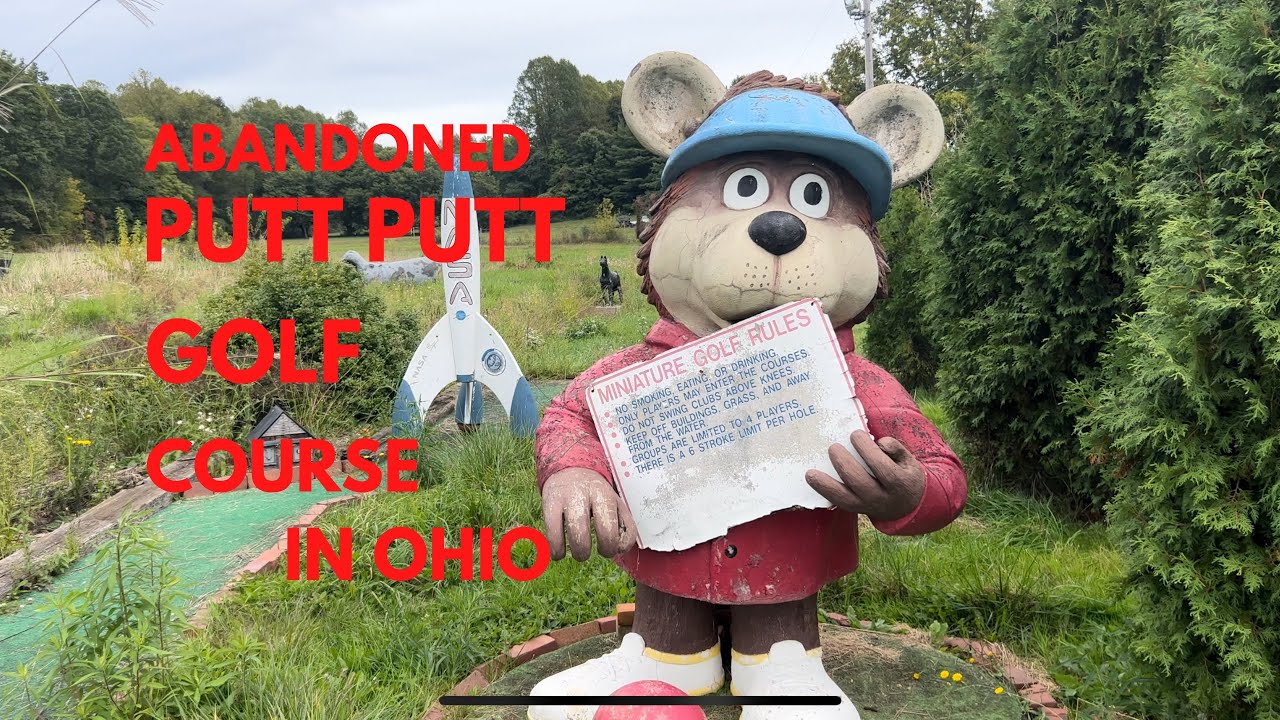 Abandoned Putt Putt Mini Golf Course in Ohio! Check it Out! 1970's 1980