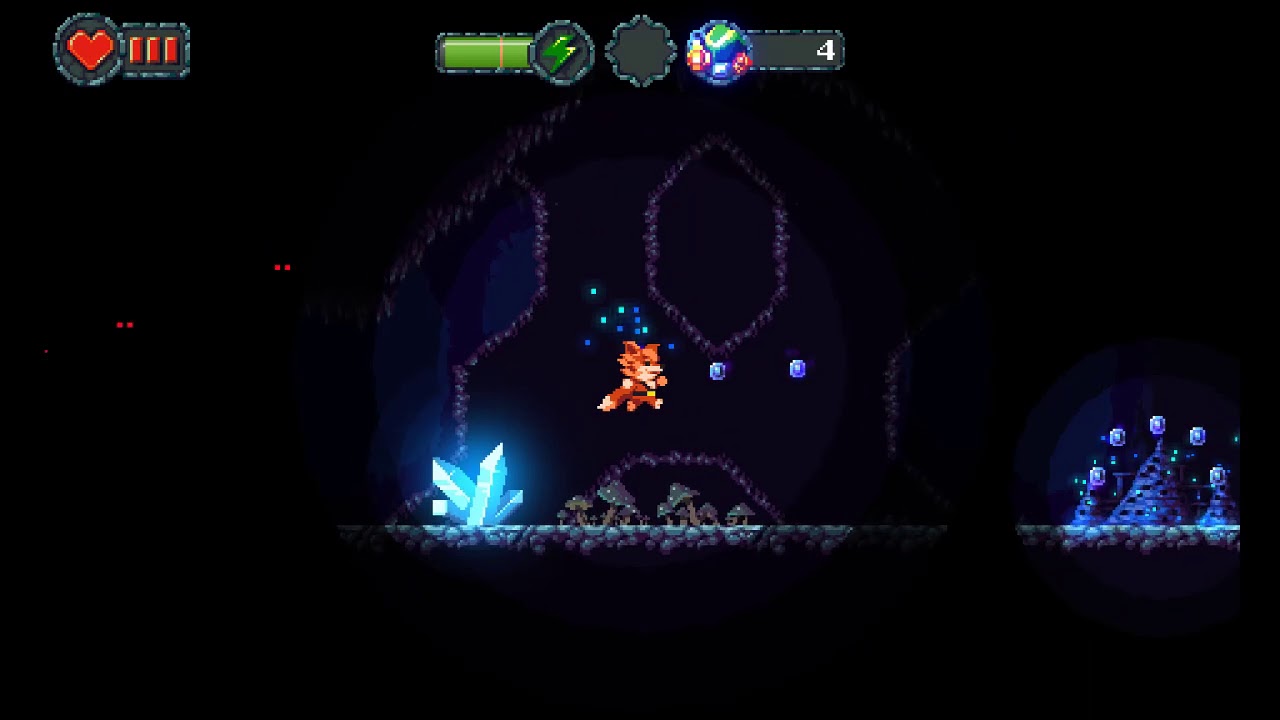 Furwind.Красочная игра платформер.