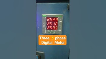 ThreeⓂ️ Phase electrical Digital ⚡ Voltage 🙄 Current ampere Meter #electrical #Power Supply Meter