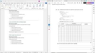 Trace Tables