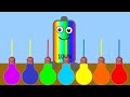 Low Battery Charged By Bulb Rainbow Colorful Drinks Asmr Drinking Sounds NCR Animation 
