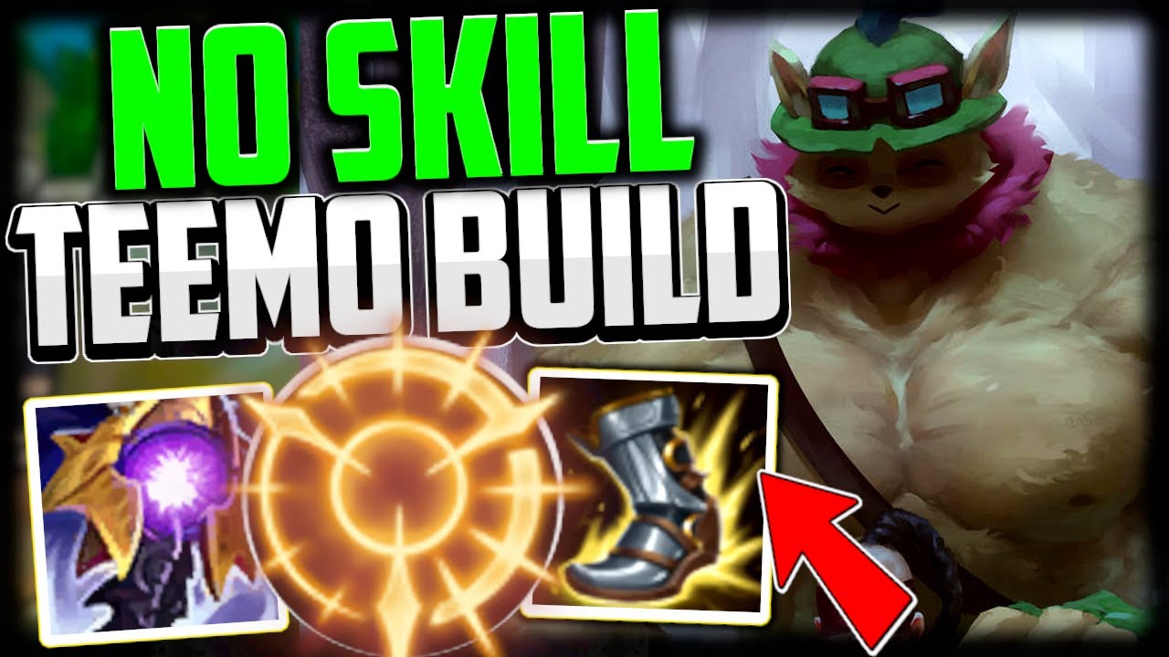How to ACTUALLLY Play Teemo & CARRY w NO SKILL BUILD👌 (NO COUNTER PLAY BUILD🔥) - League of Legen