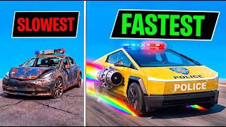 Upgrading SLOWEST to FASTEST Police Tesla in GTA