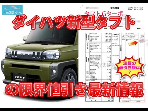 見積もり タフト ダイハツ新型タフトの見積り価格を公開してみる