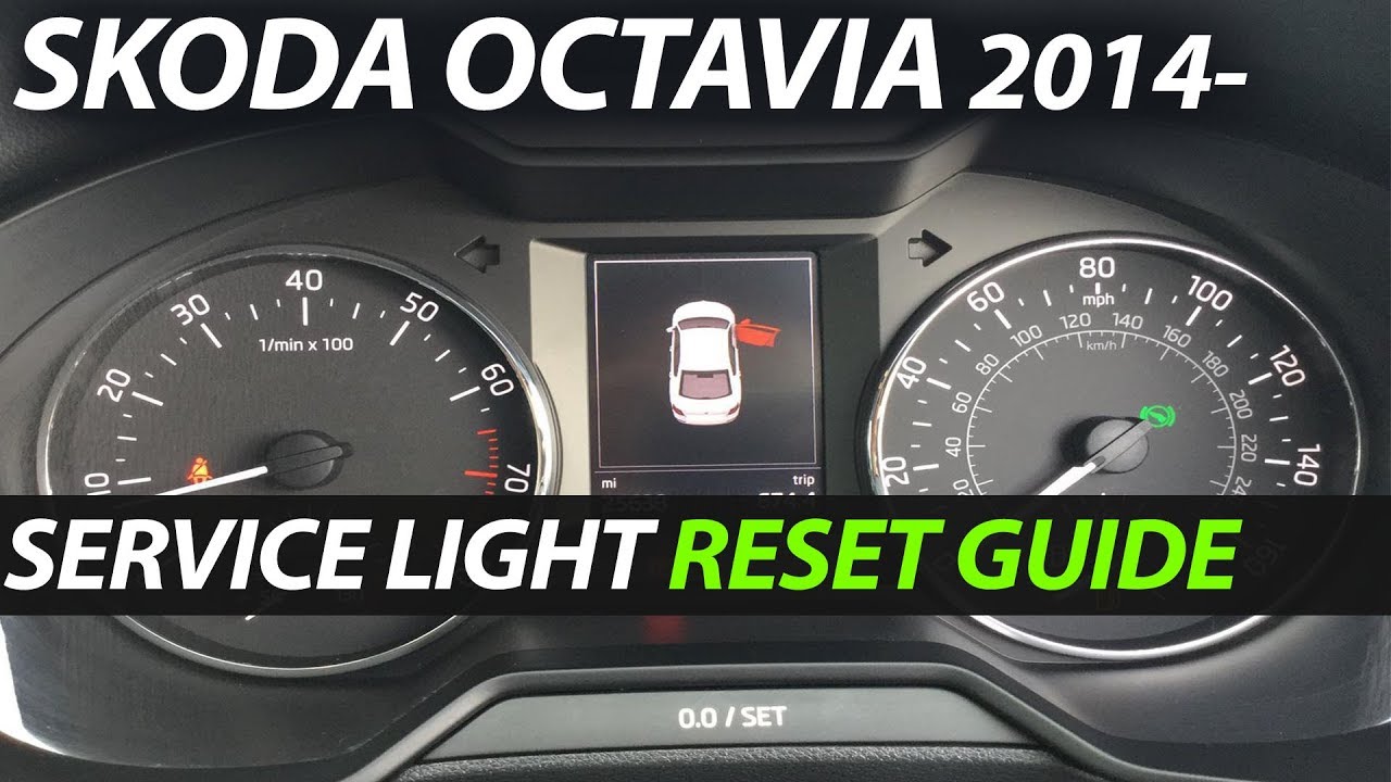 Skoda Octavia 2014 Service Light Reset Youtube