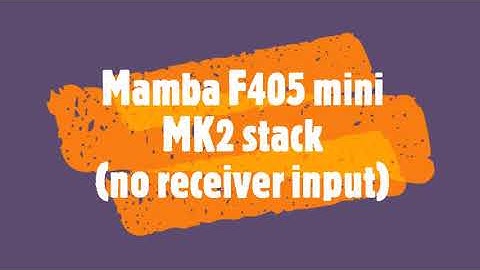 Mamba Mini MK2 (Receiver not working)