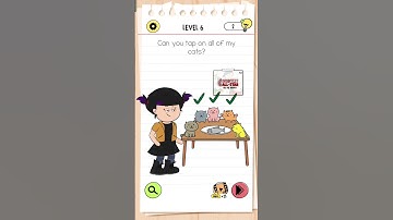 Can you tap on all of my cats? - Brain Test 4 - Level 6 #braintest4 #braintest #gaming #games