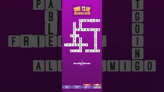 One Clue Crossword | Bonus Puzzle | 'Having Friends' | Answer