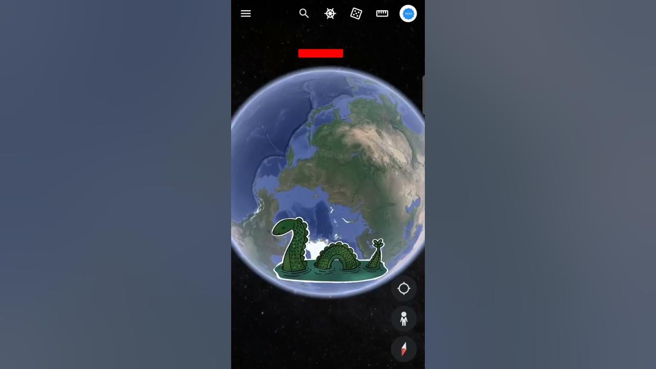 Loch Ness 🦕 Monster is Real 🤯??, Things Found on Google Earth 🌍 #googleearth #trending #shorts