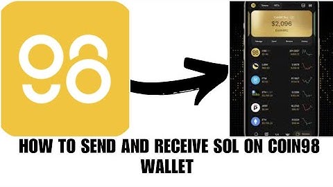 How to send and receive SOL on Coin98 Wallet