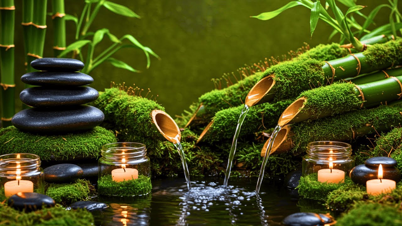 Relaxing Water Flow & Piano 🍃 Beautiful Spa Music for Calm Meditation & Emotional Balance